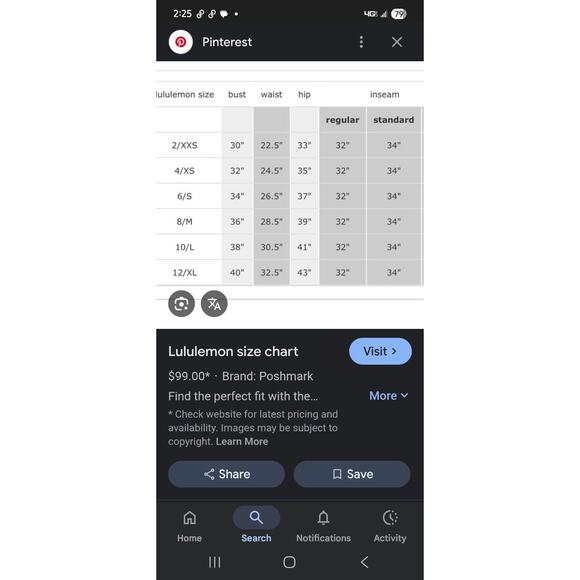 Lululemon RARE Reversible Bikini Set Size 8 - Picture 16 of 16